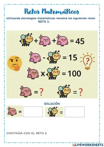 Retos matemáticos