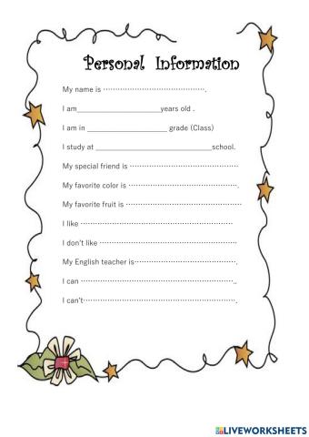 Personal Information