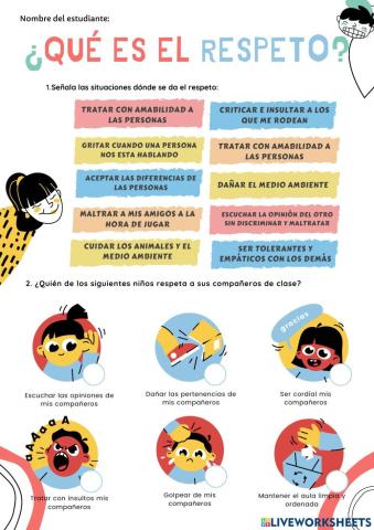 Taller ¿Qué es el respeto?