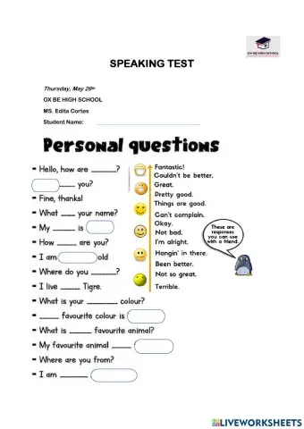 Personal information