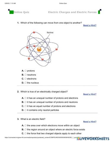 Electric charges and electric forces
