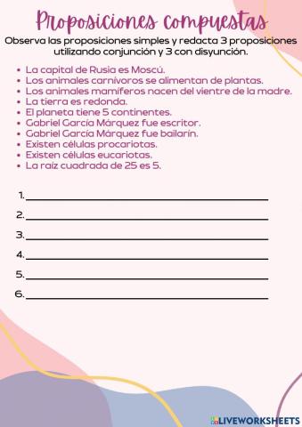 Proposiciones Compuestas: Conjunción y Disyunción