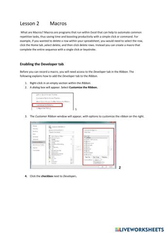 Lesson 2 Macros