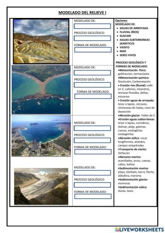 Modelado del relieve 1