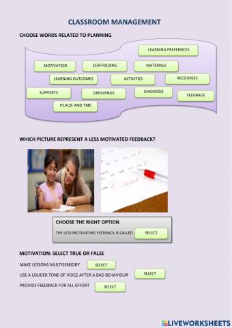 Classroom management