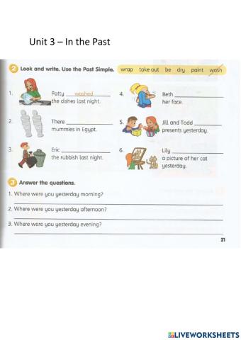 Year 3 Unit 3 Grammar