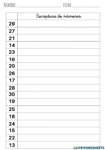 Nom dels números, estacions de l'any