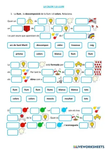 La calor i la llum 8. La llum i els colors