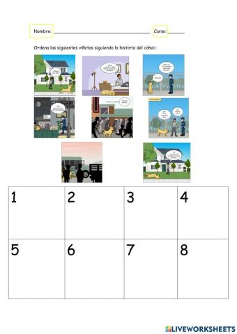 Ordena el cómic
