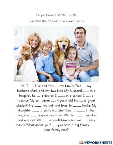 Simple Present VS Verb Be