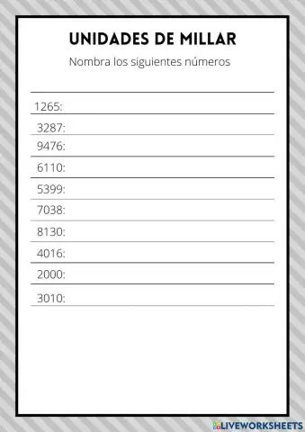 Unidades de millar