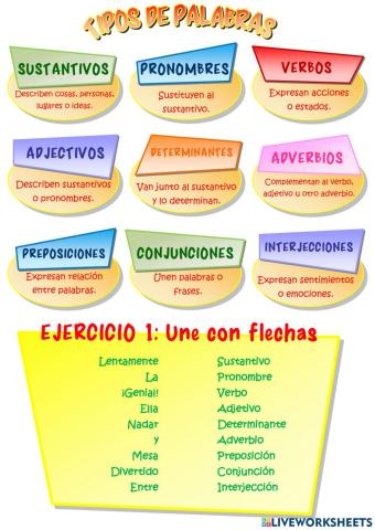 Tipos de palabras