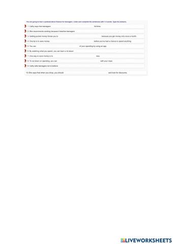 Listening to a podcast