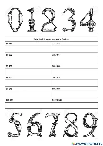 Large Numbers in English