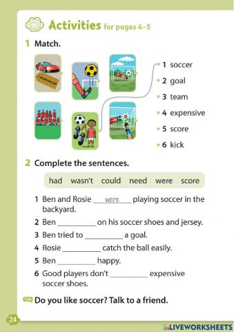 Soccer in the street chap 1&2