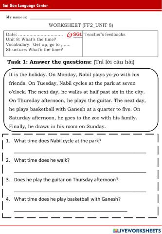 FFS2 - Unit 8 - Marrow (28-5-2022)