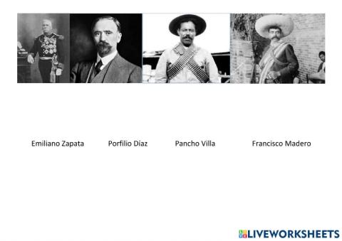 Personajes de la revolución mexicana