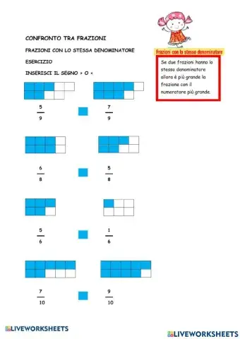 Lavoriamo sulle frazioni