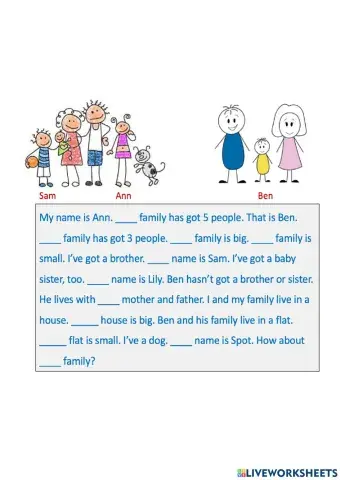 Possessive adjectives