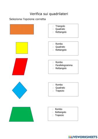 Verifica sui quadrilateri