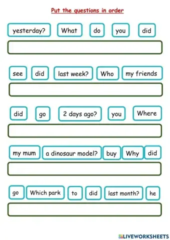 Wh-questions Past Simple