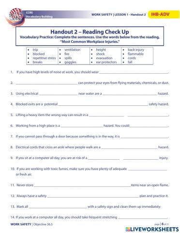 EL Civics Work Safety 36.5