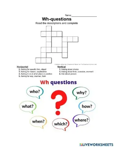 Crossword Wh-questions