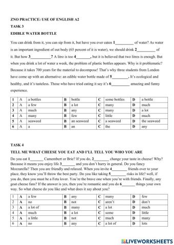 Use of english a2 task 3-4