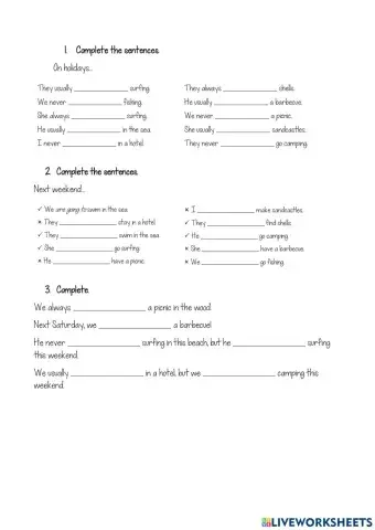 Present simplel-Future (Going to)