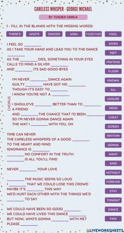 Careless Whisper - George Michael