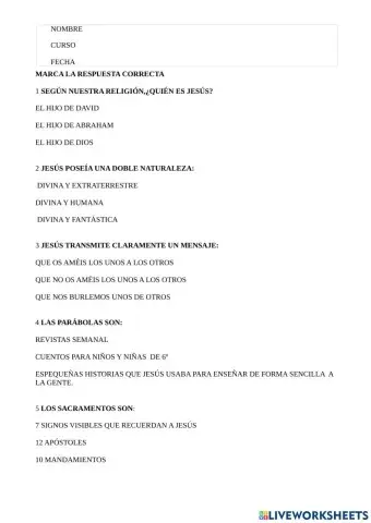 Control 3ª evalación