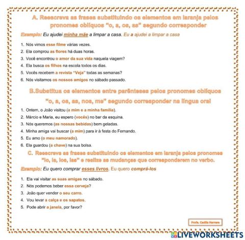 Pronomes Oblíquos 1