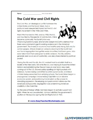 The Cold War and Civil Rights