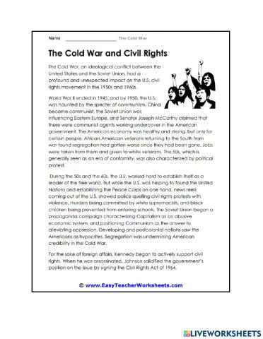 The Cold War and Civil Rights
