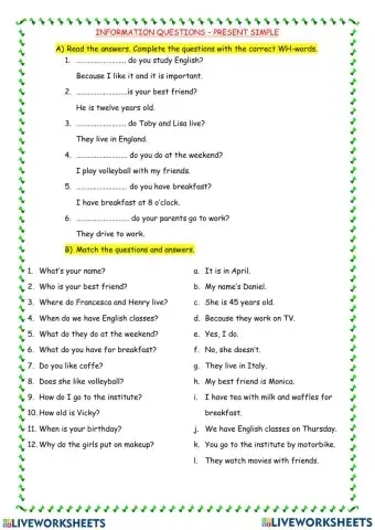 Information Questions