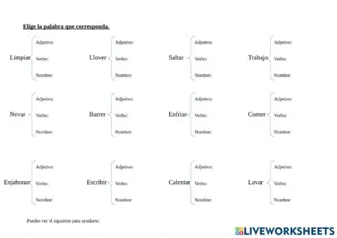 Formación de palabras