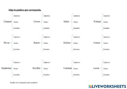 Formación de palabras