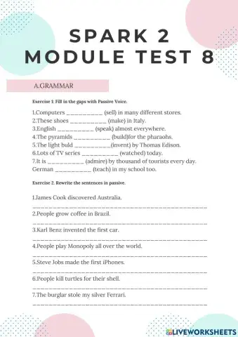 Spark 2 Module Test 8