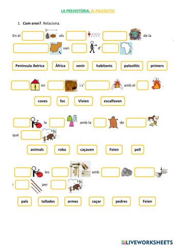 La prehistòria. El paleolític. Com eren?