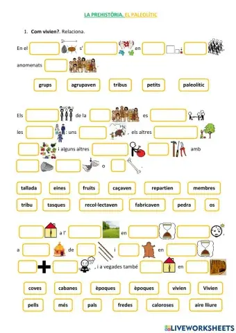 La prehistòria. El paleolític. Com vivien?