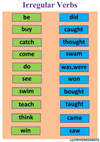 Irregular verbs 1