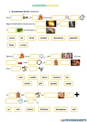 La prehistòria. El paleolític. El foc.