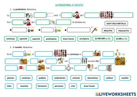 La prehistòria. El neolític.