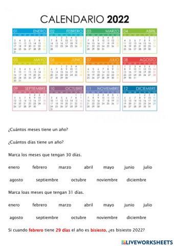 El calendario