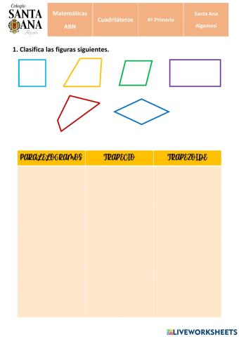 Paralelogramos y no paralelogramos