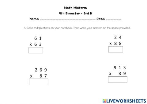 Math MIdterm