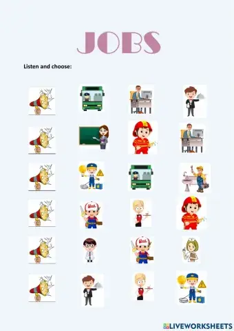 Jobs and professions