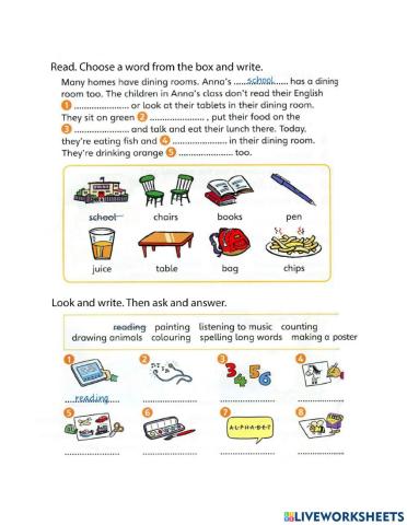 Reading comprehension 2