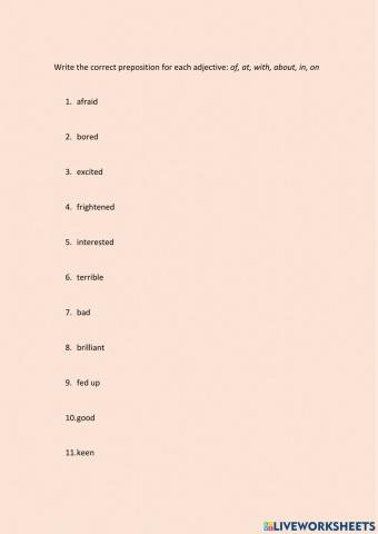 Adjective allocations & Present Tense