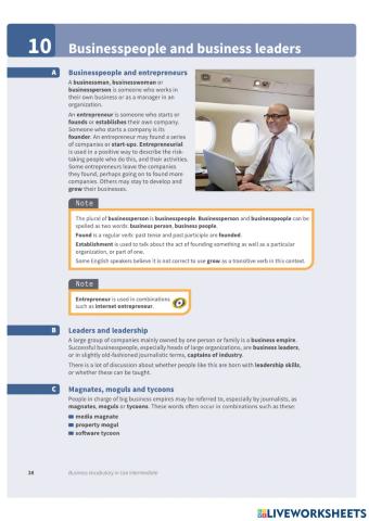 Business people and Busness Learder